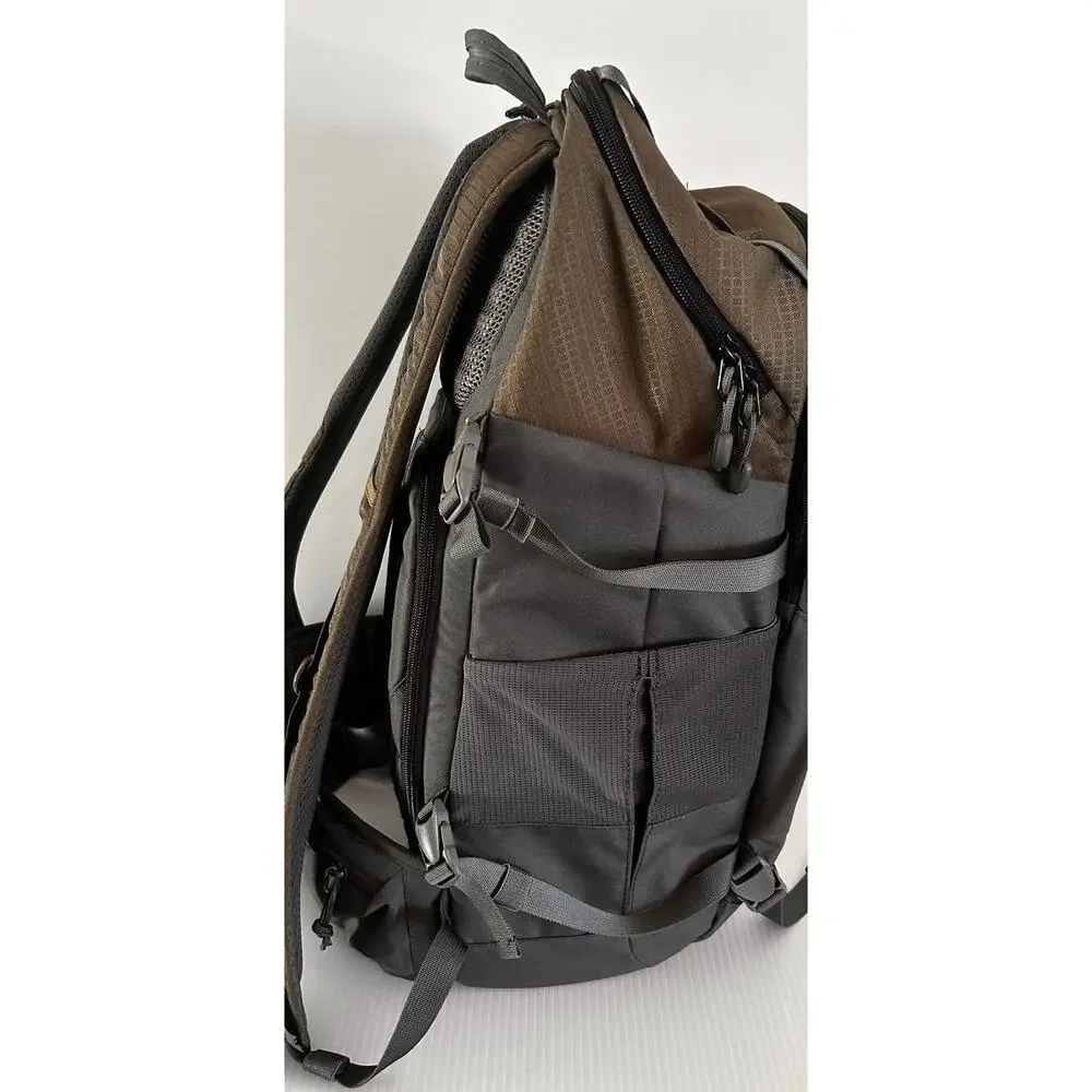 Lowepro Flipside Trek BP 450 AW DSLR Camera Hiking Backpack Gray Green